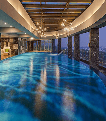 super luxury living spaces in Bangalore